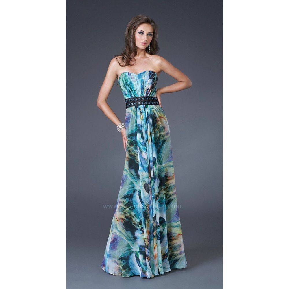 la femme dress sjze 6 LA FEMME 15911 maxi dress fancy